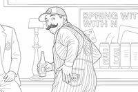 Striped Overalls Celebration