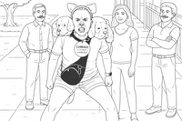 Playful Costume Stance