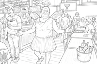 Man in Angel Costume